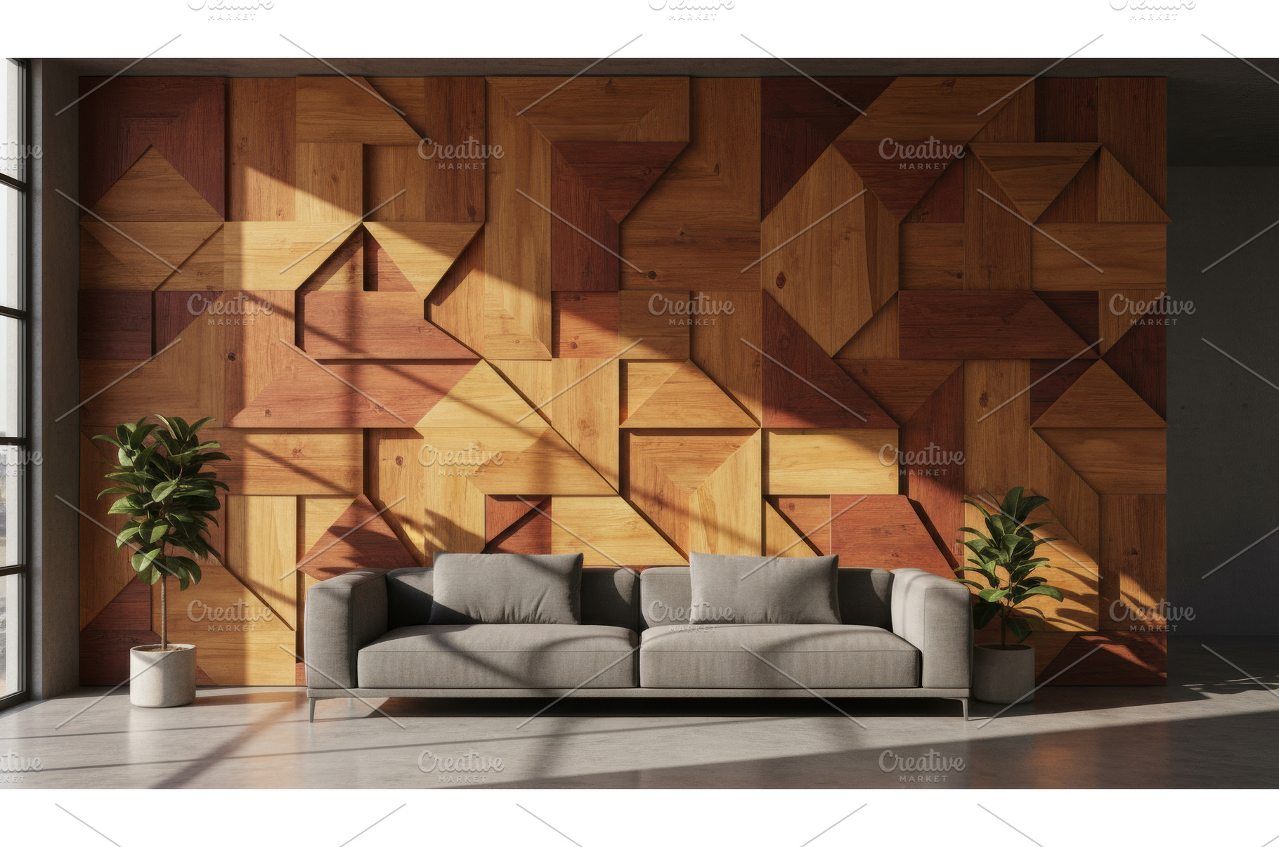 A modern interior living room with, an Arts & Entertainment Photo by Igor Tichonow