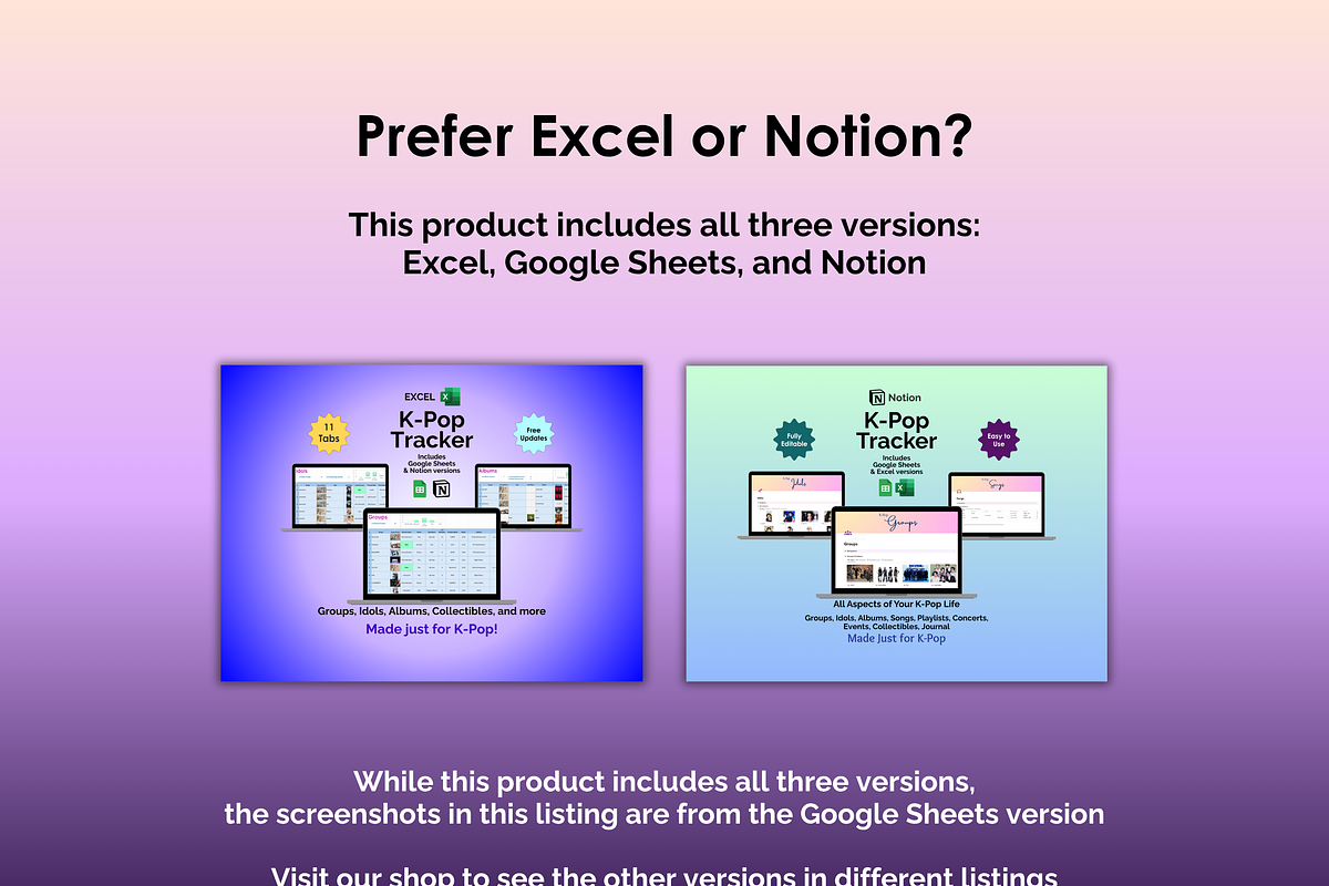 K-Pop Tracker - Google Sheets, an App Template by Ardent Workshop (Photo 10 of 10)