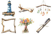 Driftwood & Coastal Decor Clipart, an Illustration by Pixels.Craft (Thumbnail 3 of 8)