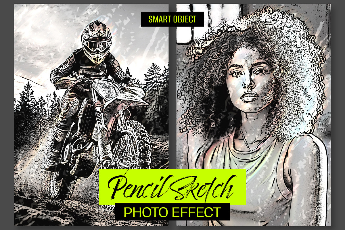 Pencil Sketch Photo Effect, a Layer Style Add-On by ContestDesign (Photo 1 of 4)