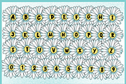 Daisy Spring -PNG Font, a Symbol Font by It me digital art (Thumbnail 4 of 7)