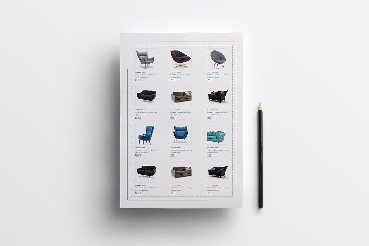Line Sheet Bundle | Word & Indesign, a Stationery Template by obayes (Photo 9 of 17)