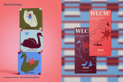 Hand-Drawn Swan Vector Bundle, an Animal Illustration by My.Ordinarty (Thumbnail 3 of 13)