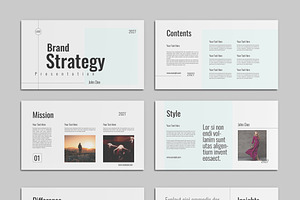 Brand Strategy Presentation Design, a Presentation Template by ClickPaint_Studio