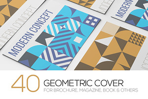 40 Geometric Cover for Print Design