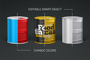 Food Tin Can Mockup, a Cups & Container Mockup by Country4k (Thumbnail 2 of 3)