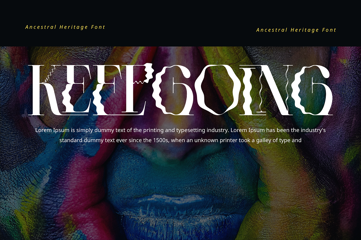 Ancestral Heritage - Distorted Font, a Serif Font by 177Studio (Photo 6 of 8)