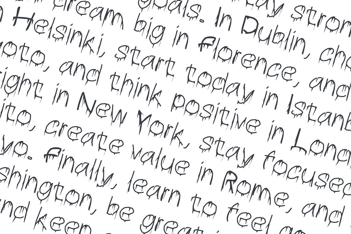 Brabe Creepy Drip Horror Font, a Handwritten Font by ArtiXLabs (Photo 3 of 9)