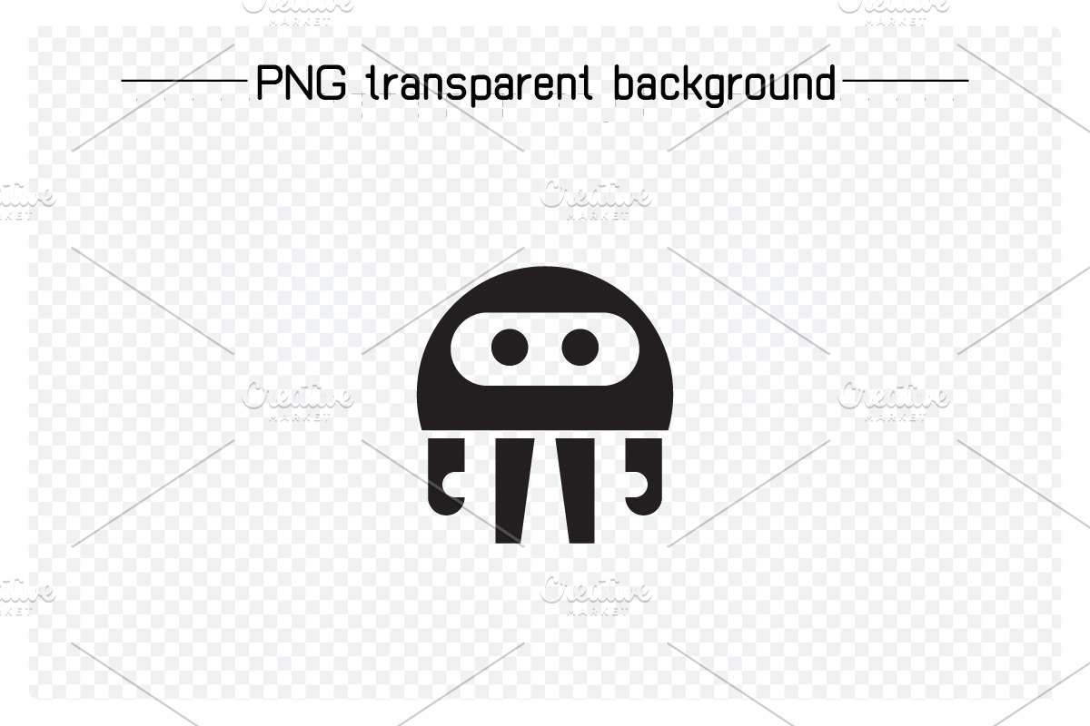 Cute Robot Icons, a Solid Icon by Designfour (Photo 3 of 7)