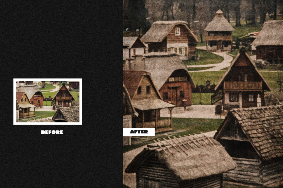 Vintage Square, Poster Photo Effect, a Layer Style Add-On by iDoodle Studio (Photo 4 of 4)