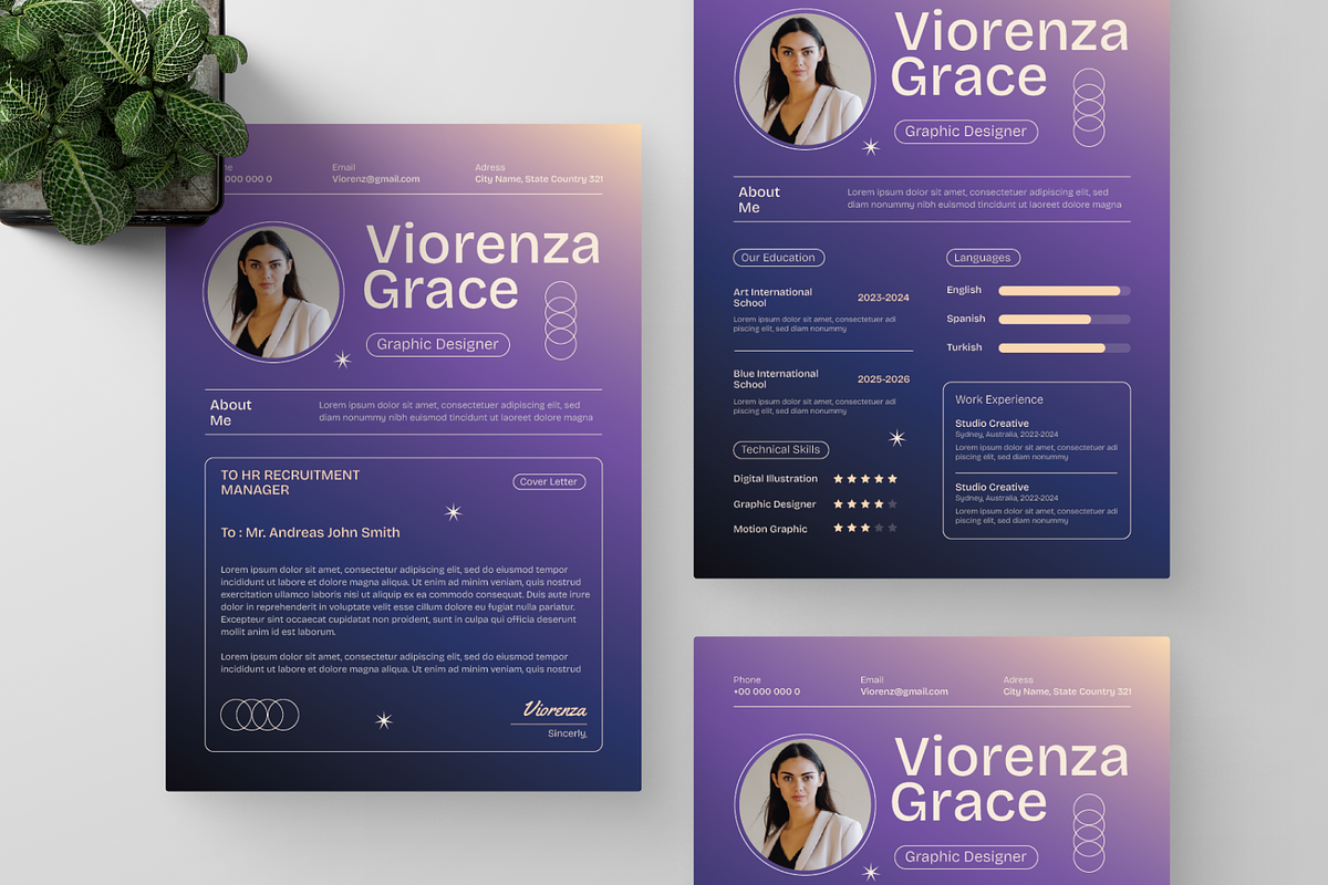 Modern Professional CV Resume, a Resume Template by Annora Studio (Photo 5 of 5)