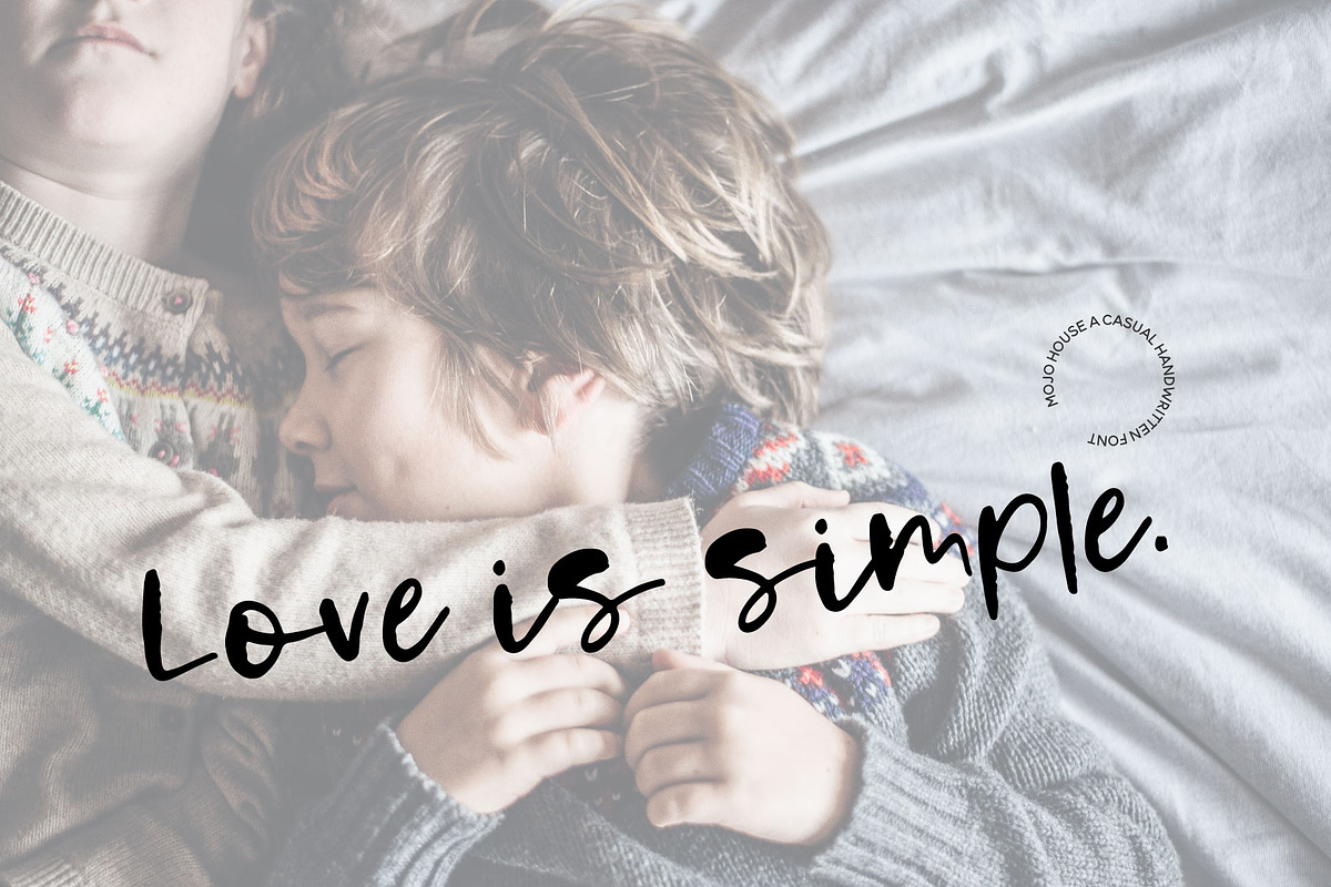 Mojo house | Handwritten Font preview 4