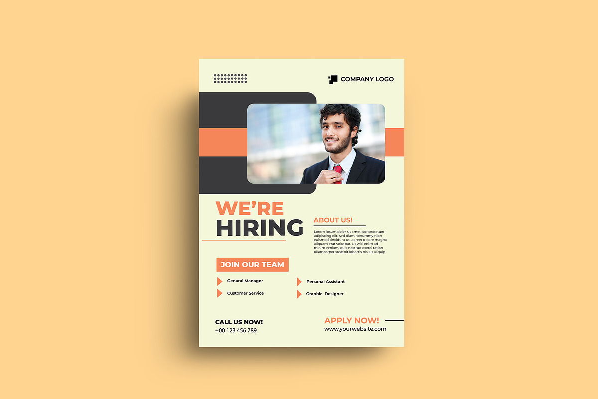 We Are Hiring Flyer Template, a Flyer Template by Sharifull11 (Photo 2 of 3)