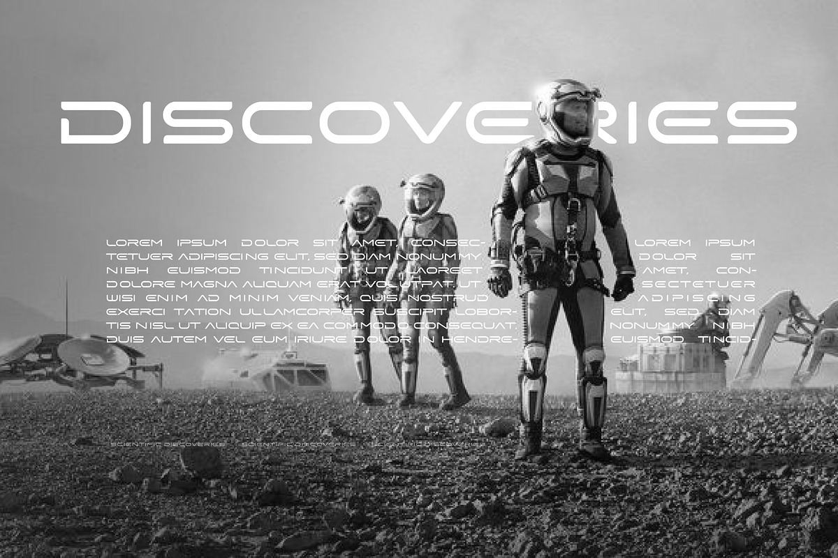 X-Space Headline Font, a Font by artyway (Photo 5 of 9)