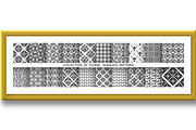 Geometric floral set of patterns., a Pattern Graphic by RODINA (Thumbnail 2 of 3)