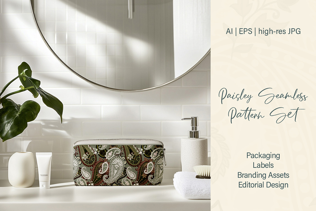 Paisley Seamless Pattern Set, a Pattern Graphic by Svetlana Lerie (Photo 8 of 9)