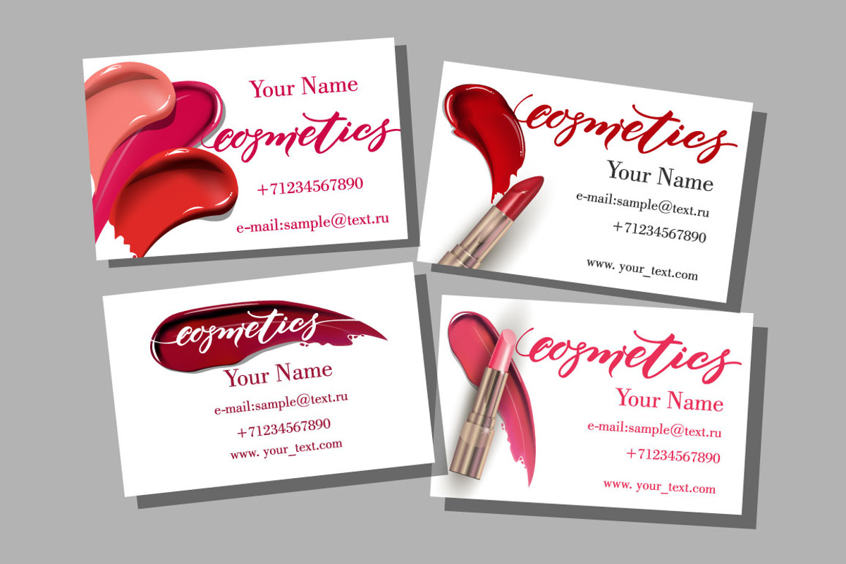 Set of Makeup artist business card, a Business Card Template by Gulnara Khadeeva (Photo 5 of 5)