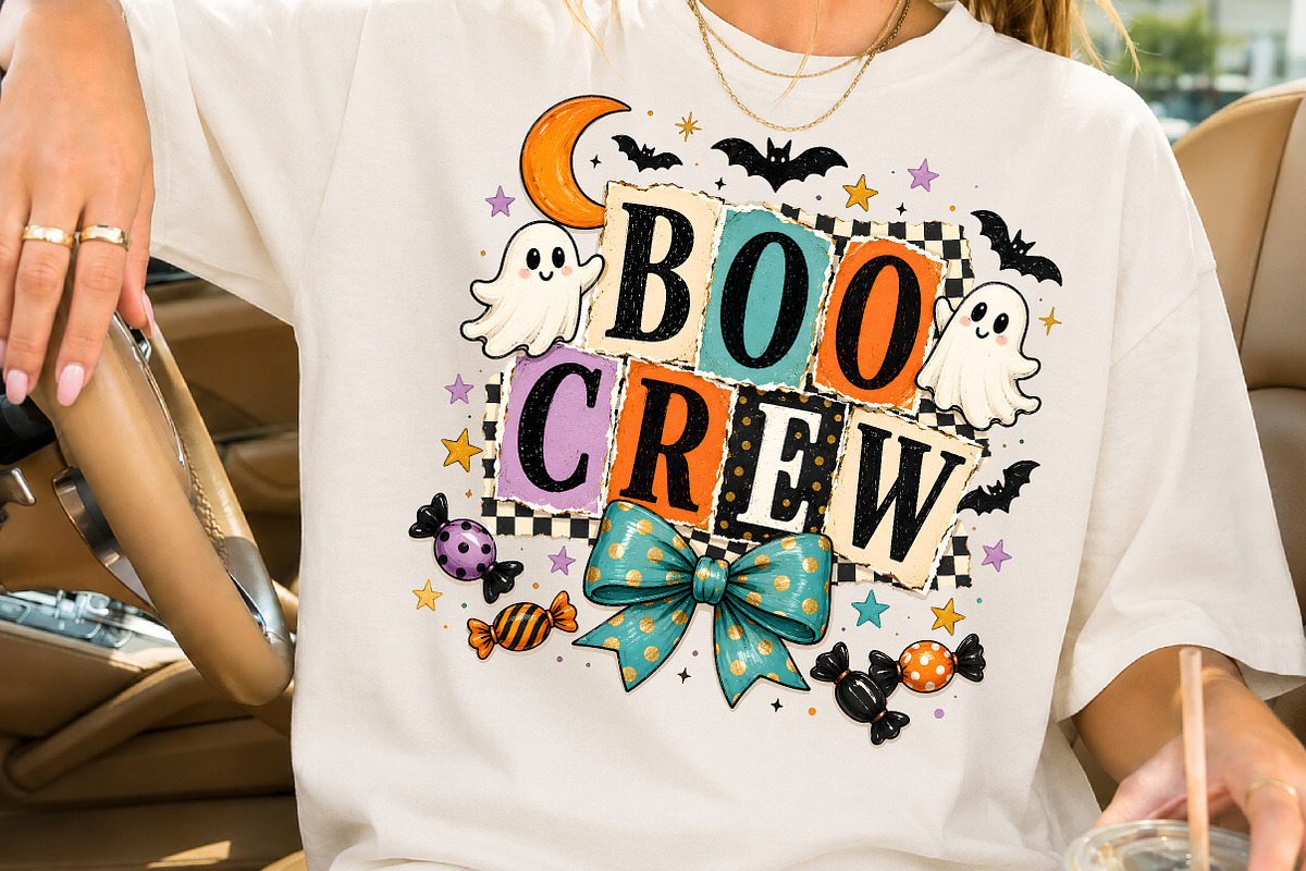 Boo Crew Halloween Sublimation, a Seasonal Illustration by Rose Art (Photo 2 of 4)