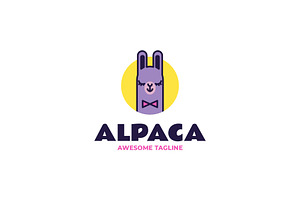 Alpaca Simple Mascot Logo, a Branding & Logo Template by Artnivora.Std