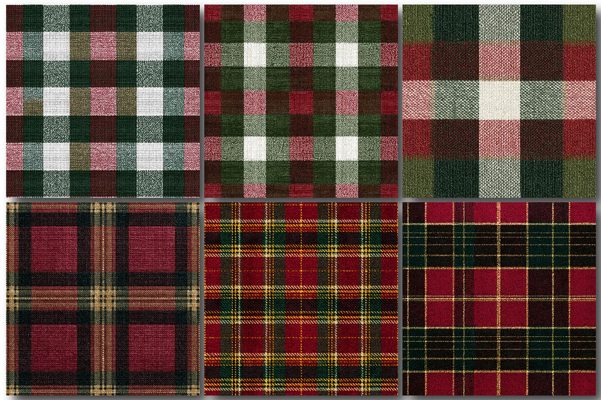 Christmas Checkered Patterns, a Texture Illustration by DreamPrint404 (Photo 2 of 4)