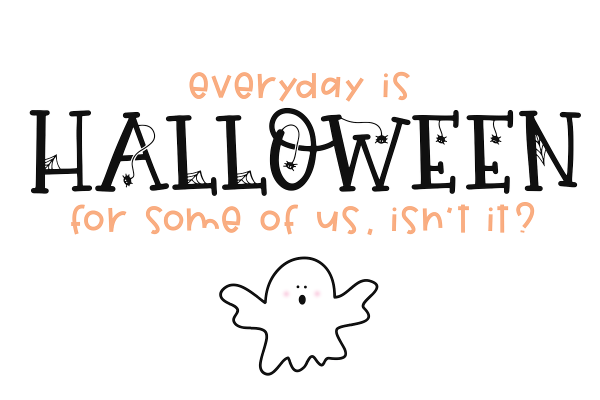 Hey Boo - Spooky Halloween Font preview 8