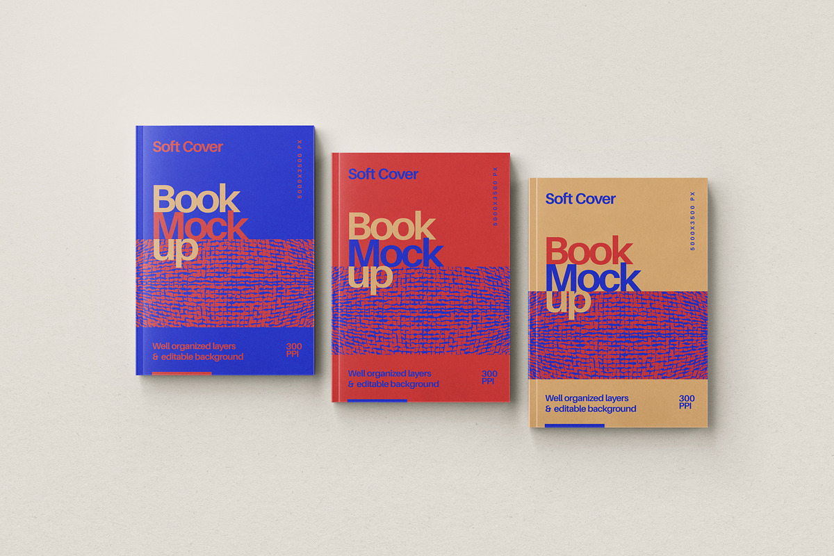 Book Cover Mockup Set, a Books & Magazine Mockup by mockupatelier (Photo 8 of 9)