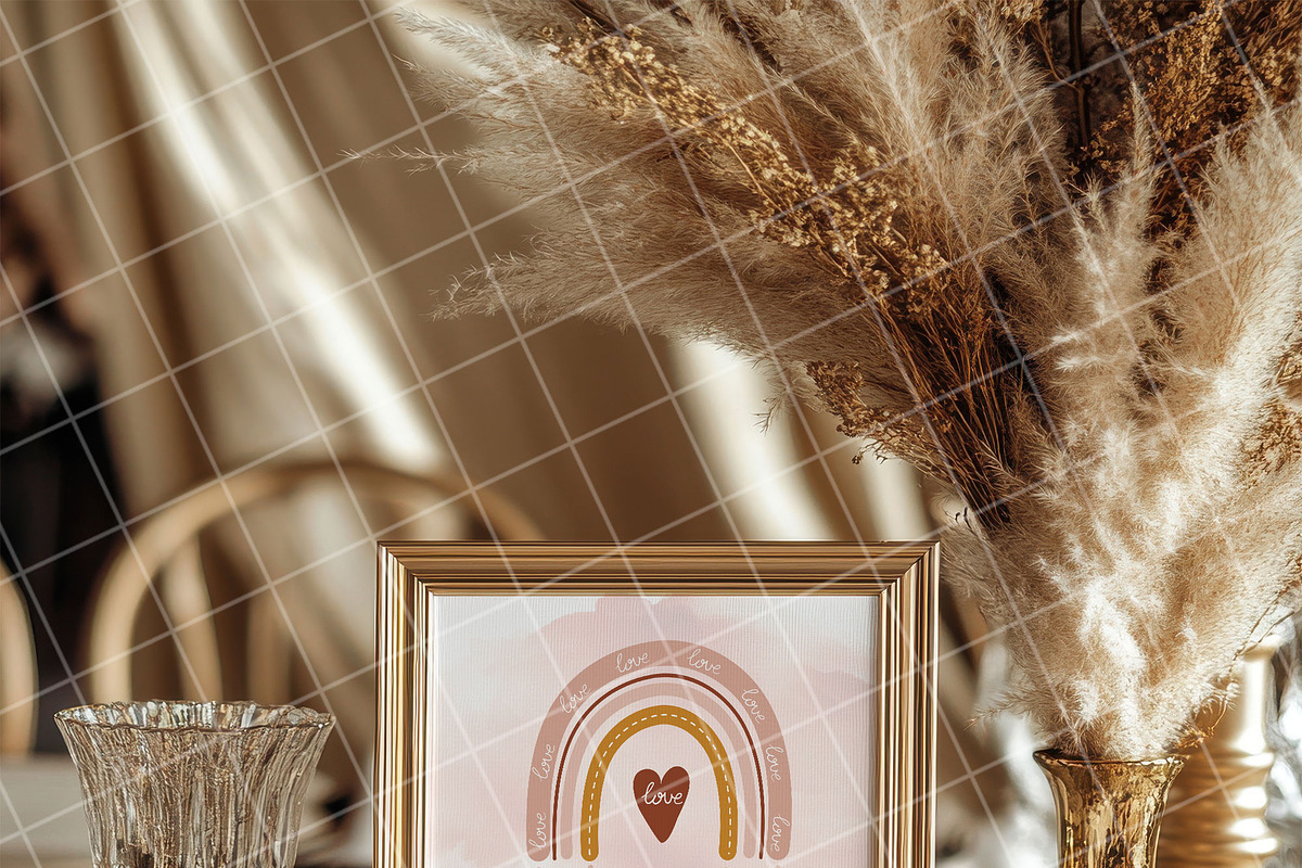 Boho 8x10 table sign number mockup, an Advertising Mockup by Blush Roses Print (Photo 7 of 8)