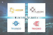 Futuristic & Geometric Logos Bundle, a Branding & Logo Template by AN Productions (Thumbnail 10 of 47)