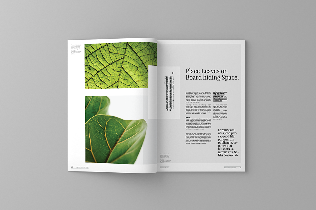 Garden And Leaves Magazine Template, a Magazine Template by spidergraph (Photo 16 of 16)