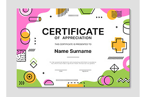 Diploma certificate template, an Education Illustration by Buch&Bee