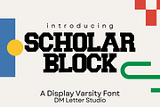 Scholar Block, a Serif Font by Dm Studio (Thumbnail 1 of 10)