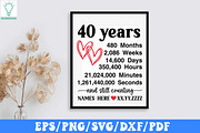 Wedding Anniversary SVG Bundle, a Graphic by Designer302 (Thumbnail 10 of 12)