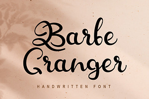Barbe Granger - Handwritten Font