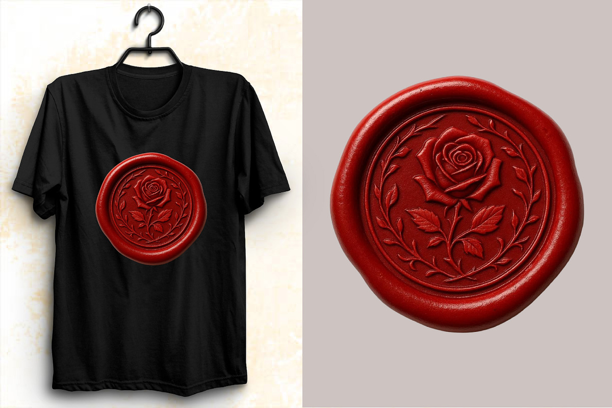Elegant Red Wax Seal Stamp Clipart B, an Illustration by SVGArt (Photo 6 of 8)