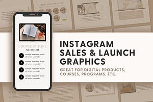 Instagram Sales & Launch Graphics