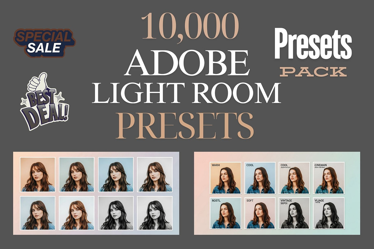 High Contrast Preset Pack Of 10,000, a Preset Add-On by Crox Studio | Digital (Photo 1 of 63)
