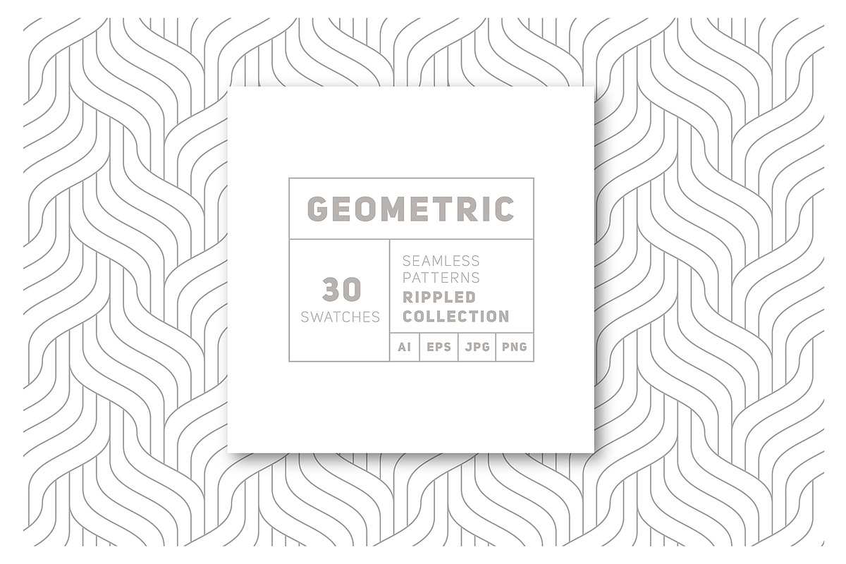 Rippled Seamless Patterns v.1, a Pattern Graphic by Curly_Pat (Photo 1 of 8)