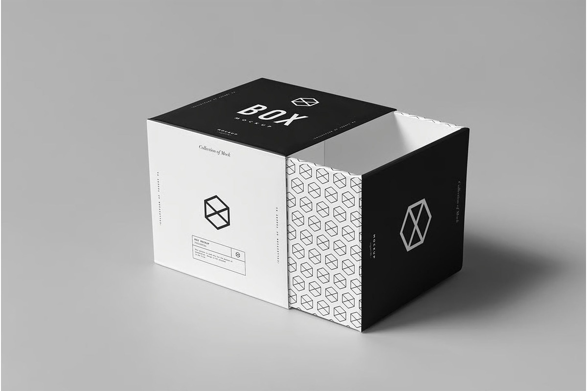 Box Mock-up, a Packaging Mockup by zippypixelstudio (Photo 7 of 8)