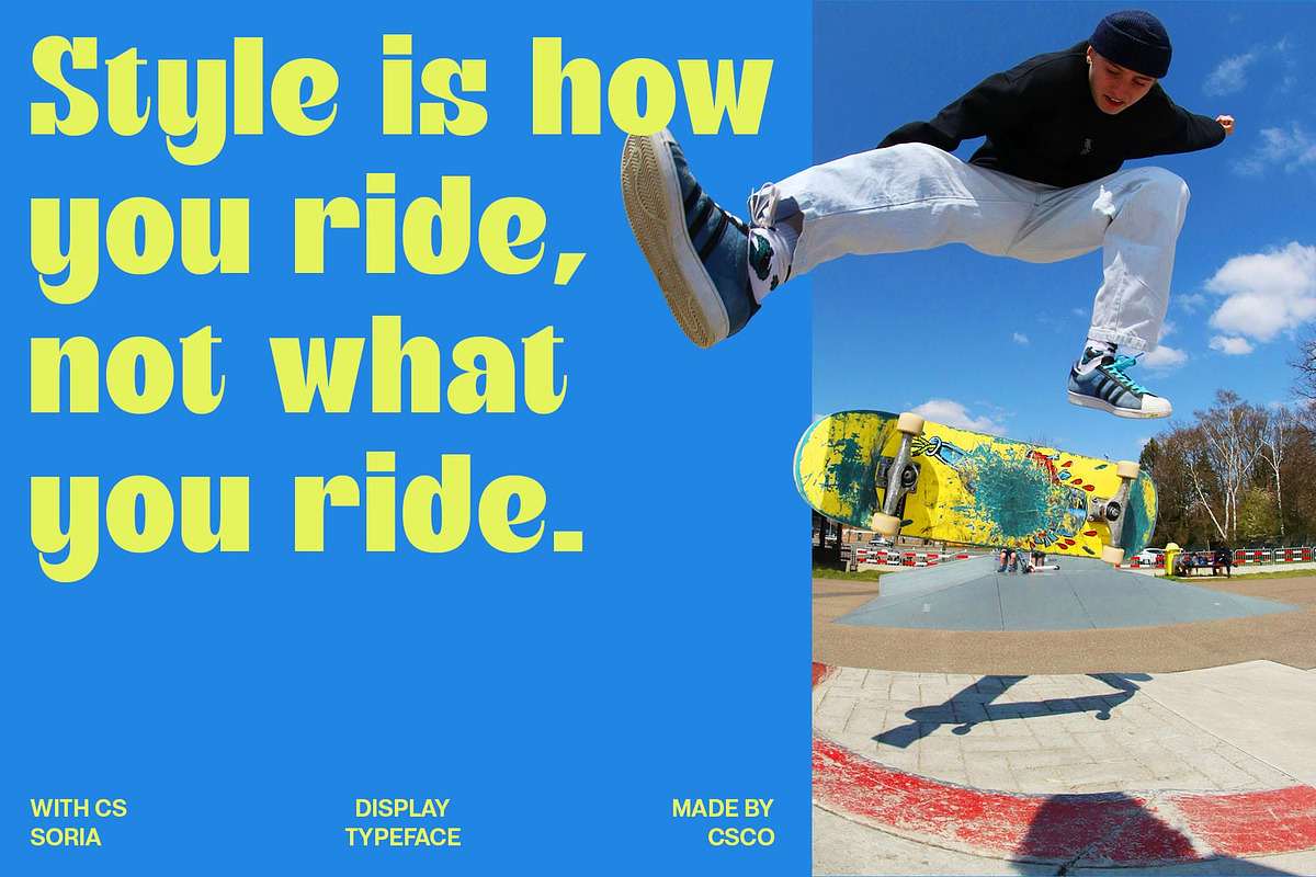 CS Skate – Modern Display Font, a Sans Serif Font by Craft Supply Co. (Photo 7 of 8)