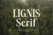 Lignis, a Serif Font by Zafiratype (Thumbnail 1 of 15)