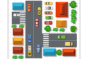 Top view of the plan city, a Texture Illustration by AlexZeL (Thumbnail 1 of 6)