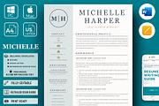 Professional & Modern Resume Design, a Resume Template by HIRED Design Studio (Thumbnail 1 of 12)