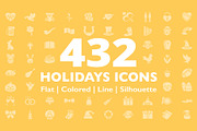 432 Holidays Icons, an Emoji Icon by Creative Perspective (Thumbnail 1 of 4)