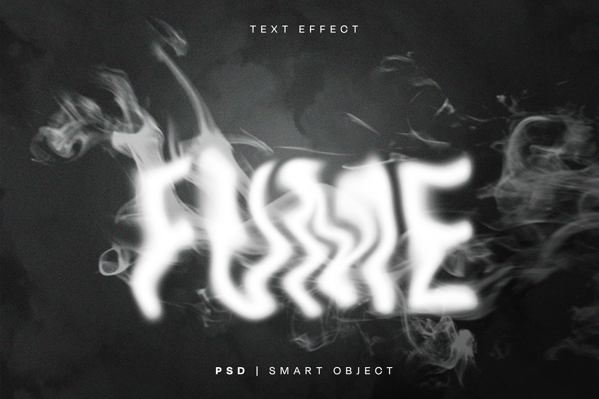 Fume Text Effect Mockup, a Layer Style Add-On by Xtrahive