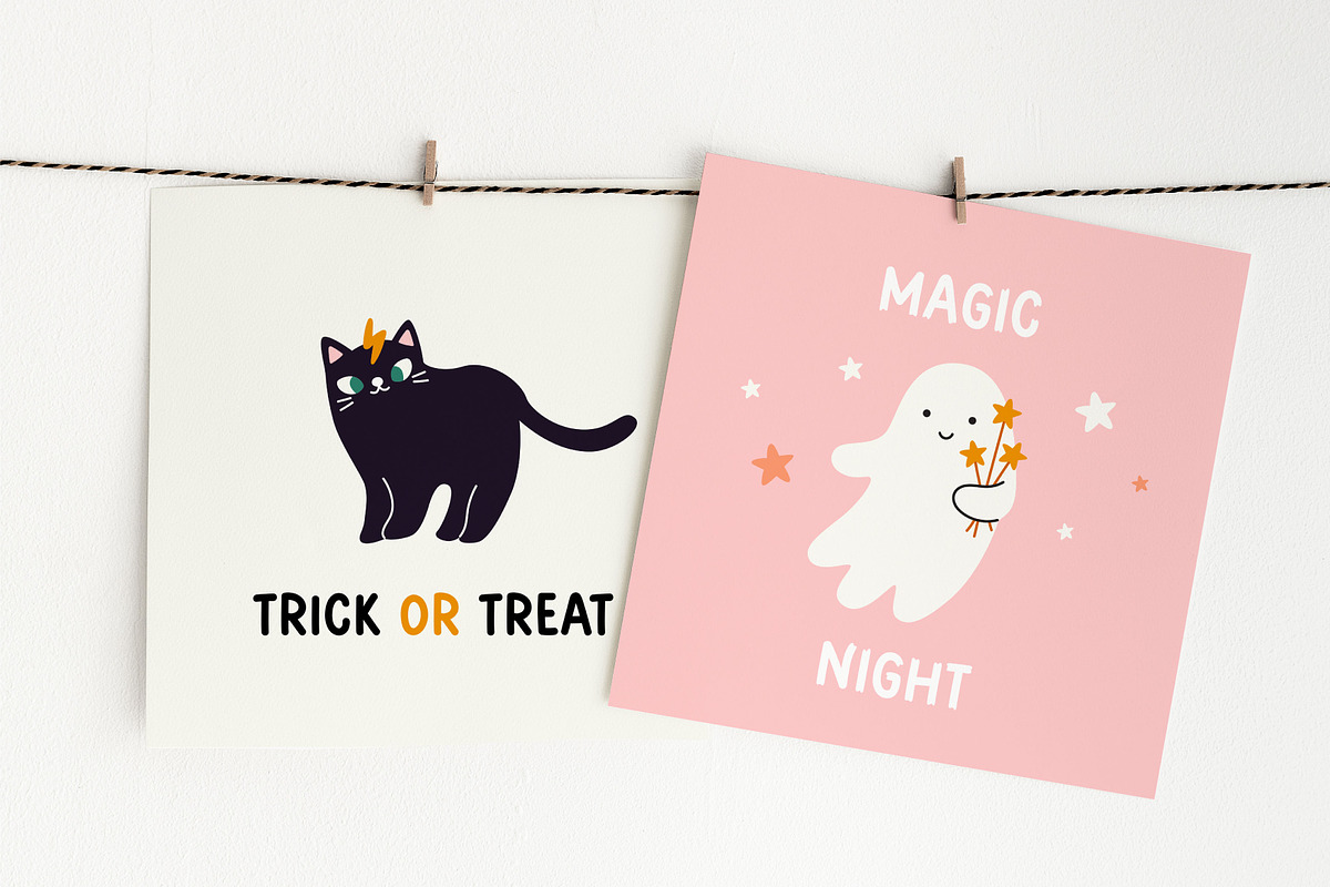 Spooky Vibes | Cute font, a Font by JuliaVolkova (Photo 3 of 10)