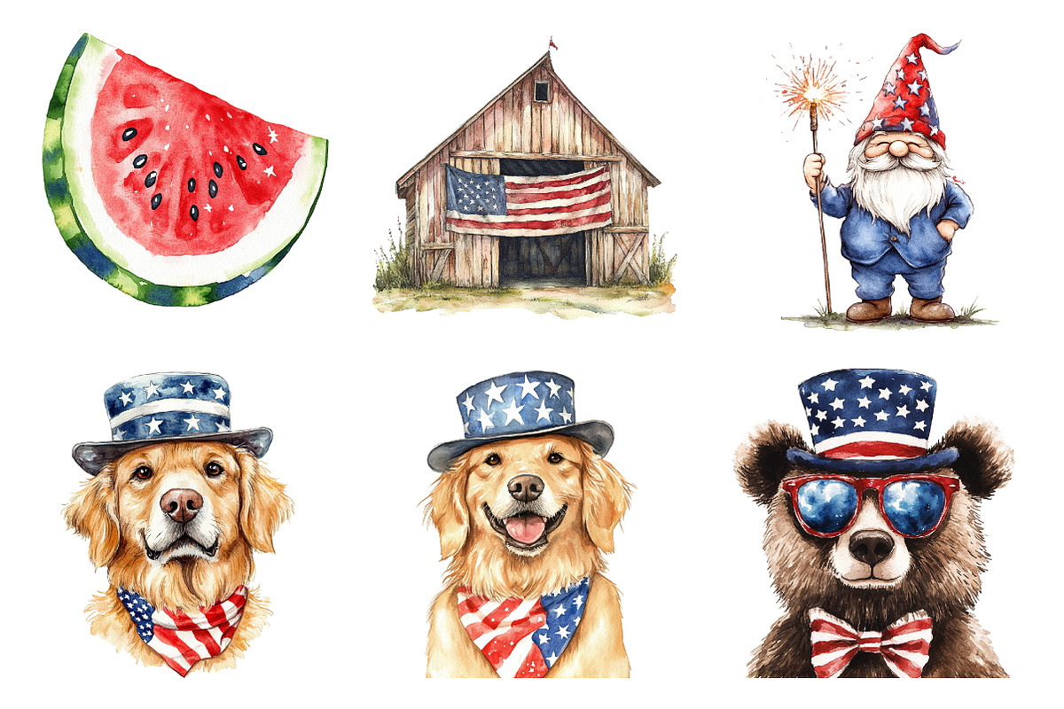 4th of July Sublimation png, an Illustration by DreamArtGraphic (Photo 3 of 4)