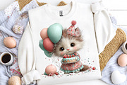 Birthday Character Tshirt Clipart, a Seasonal Illustration by CreationArt (Thumbnail 2 of 5)
