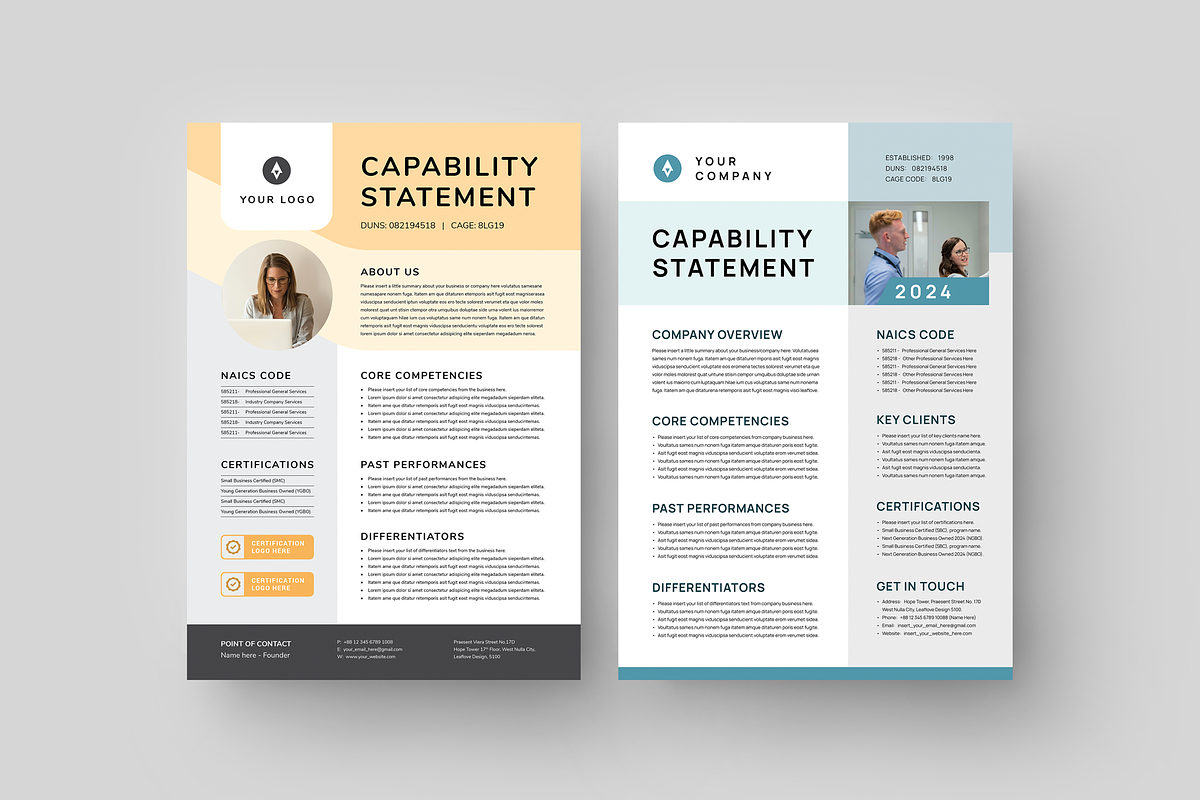 Capability Statement Bundle, a Flyer Template by Leaflove (Photo 8 of 10)