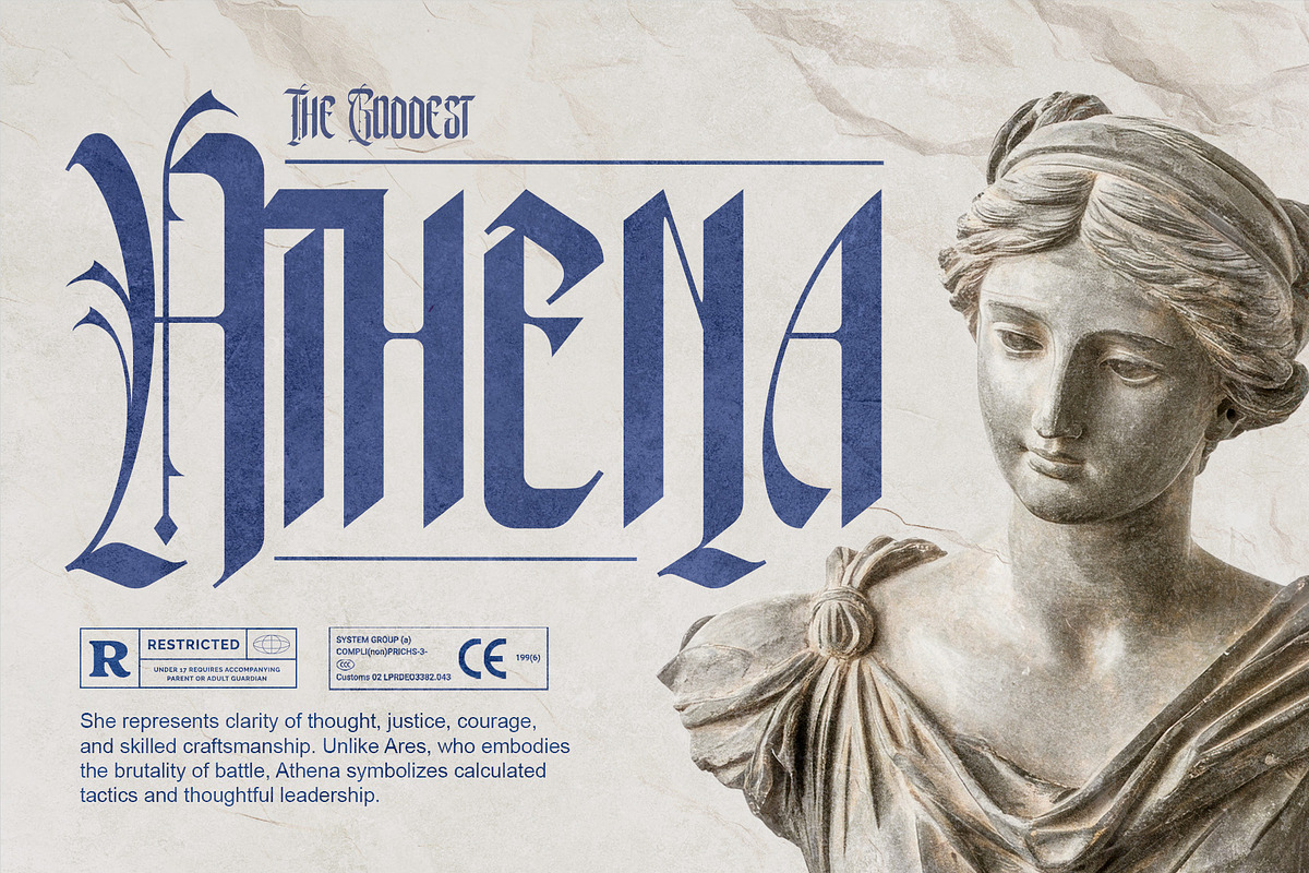 Xerathos Gothic Blackletter Medieval, a Blackletter Font by Letterara (Photo 3 of 15)