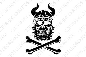 Viking Warrior Helmet Skull Pirate